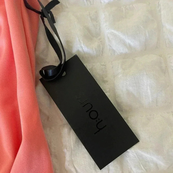 Revolve h:ours Calixto coral asymmetrical midi dress - Picture 7 of 10